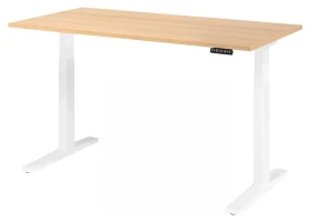 Hammerbacher Ergonomic Aktiv XMKA16 elektrisch höhenverstellbarer Sitz-Steh-Schreibtisch 160x80cm Eiche/weiß