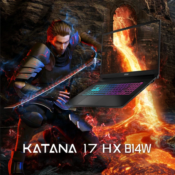 MSI Katana 17 HX B14WFK-234, Core Black, Core i7-14650HX, 16GB RAM, 1TB SSD, GeForce RTX 5060, DE