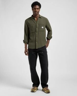 Lee Workwear Relaxed 2.0 Hemd langarm oak moss (Herren)