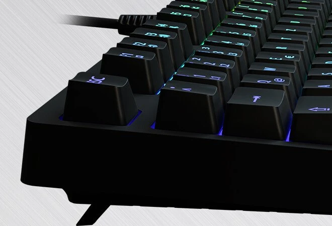 Lioncast LK100 RGB Gaming Tastatur, USB, DE