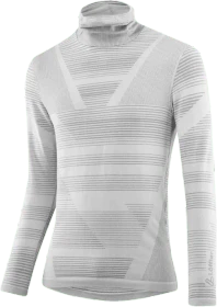 Löffler Rollneck Transtex Retr'x Kompressionsshirt langarm grey melange (Herren)