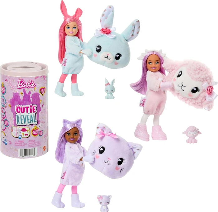 Mattel Barbie - Cutie Reveal - Glücksbärchi Chelsea Sweet Bows (verschiedene Ausführungen)