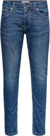 ONLY & SONS Slim Mid Loom Jeans blue denim (Herren)