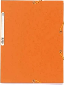 Exacompta Sammelmappe Colorspan 400g/m² mit Gummizug, A4, orange, 25er-Pack