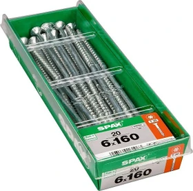 Spax WIROX A9J 4CUT T-STAR plus T30 Universalschraube, 6x160mm, 20 Stück