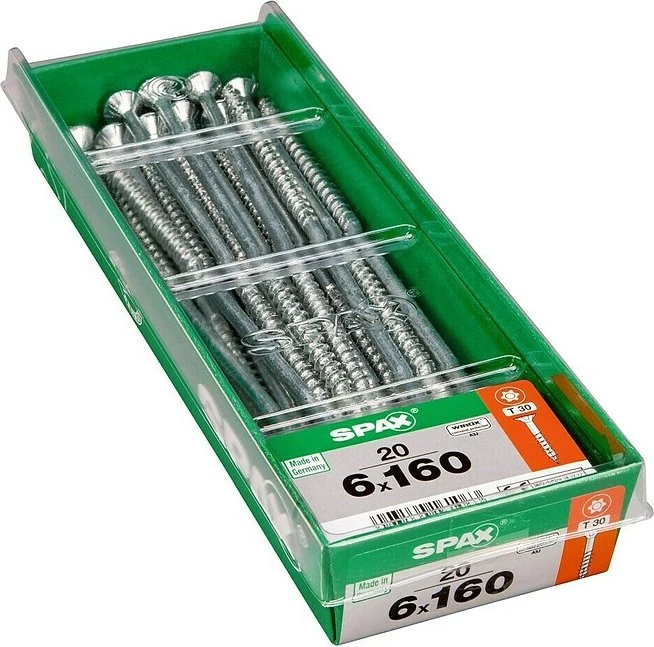 Spax WIROX A9J 4CUT T-STAR plus T30 Universalschraube, 6x160mm, 20 Stück