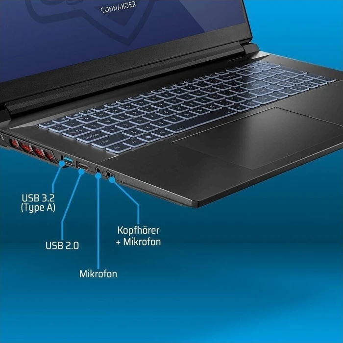 ONE GAMING Commander V73-13NB-RN10, Core i9-13900H, 16GB RAM, 1TB SSD, GeForce RTX 4050, DE