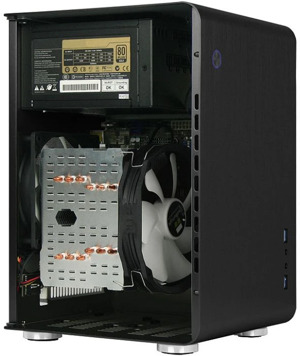 Cooltek U2 schwarz, Acrylfenster, Mini-ITX