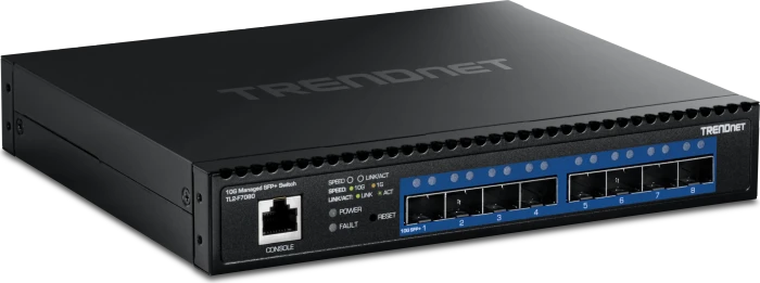 TRENDnet TL2 Desktop 10G Managed Switch, 8x SFP+