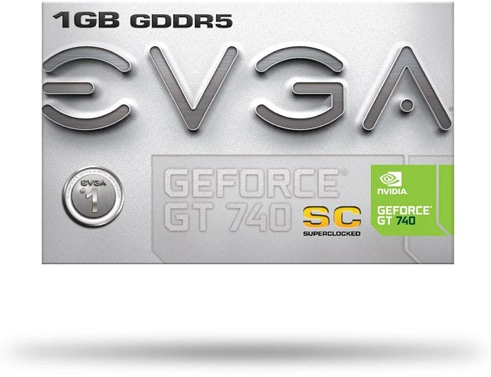 EVGA GeForce GT 740 SuperClocked, 1GB GDDR5, 2x DVI, Mini HDMI