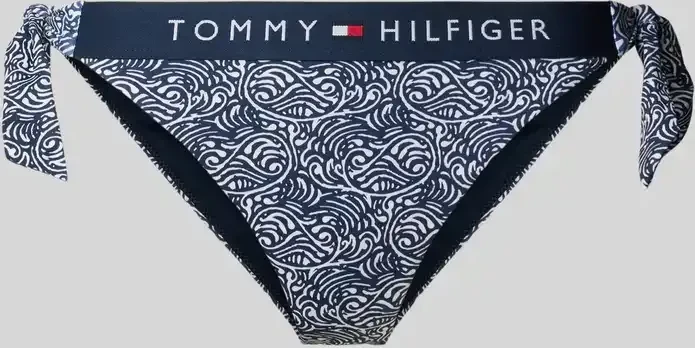 Tommy Hilfiger Original mit Bindebändern Bikini-Hose illustrated wave/dark night navy (Damen)