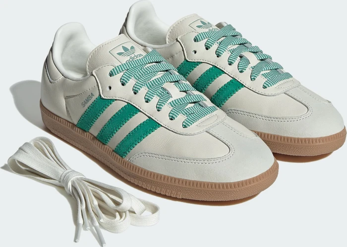 adidas Samba OG off white/court green/hazy green