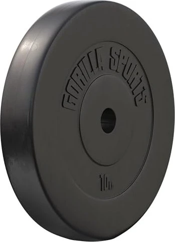 Gorilla Sports Kunststoff Hantelscheibe 10kg