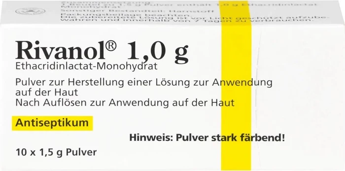 Rivanol 1.0g Pulver Beutel, 10 Stück