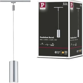 Paulmann URail Barrel Schienensystem LED Pendelleuchte 6W chrom matt, 1 Stück