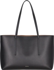 Calvin Klein Folien Logo Shopper black/toasted coconut