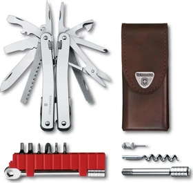 Victorinox SwissTool Spirit X Plus Ratsche Leder Multitool