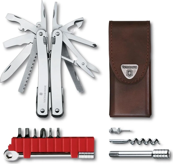 Victorinox SwissTool Spirit X Plus Ratsche Leder Multitool