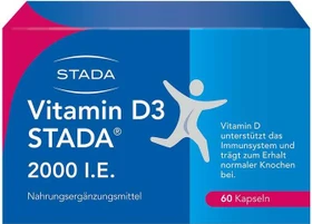 Stada Vitamin D3 2000 I.E. Kapseln, 60 Stück