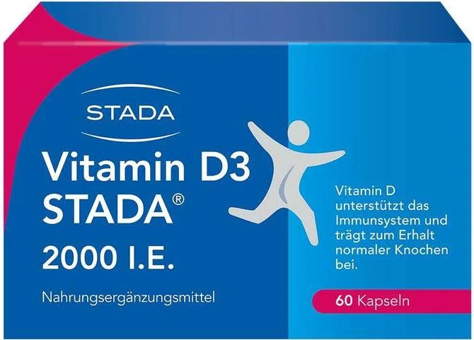 Stada Vitamin D3 2000 I.E. Kapseln, 60 Stück