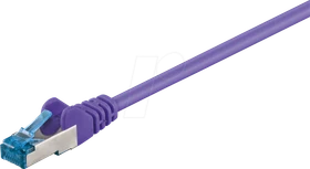 goobay Patchkabel, Cat6a, S/FTP, RJ-45/RJ-45, 15m, violett