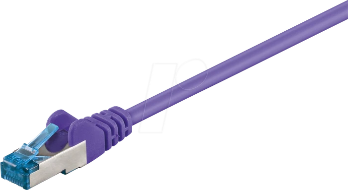 goobay Patchkabel, Cat6a, S/FTP, RJ-45/RJ-45, 15m, violett