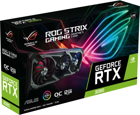 ASUS ROG Strix GeForce RTX 3080 OC, ROG-STRIX-RTX3080-O12G-GAMING, 12GB GDDR6X, 2x HDMI, 3x DP