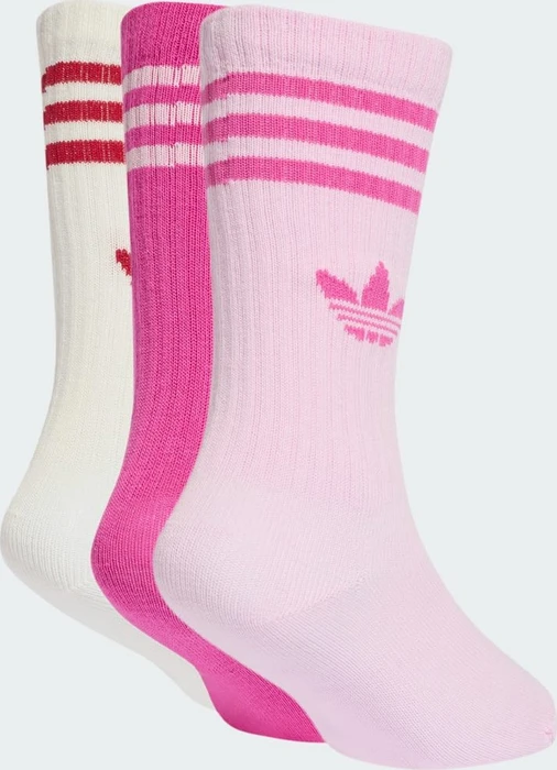 adidas Crew Socken orchid fusion/semi lucid fuchsia/cloud white, 3 Paare (Junior)