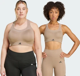 adidas TLRD Impact Training High Support Sport-BH chalky brown (Damen)