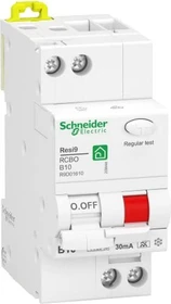 Schneider Electric FI/LS-Schalter Resi9 1P+N, 10A, B-Char., 30mA, Typ A, 6kA