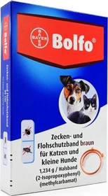 Bayer Bolfo Zecken und Flohband braun für Katzen und kleine Hunde 38cm, 1 Stück