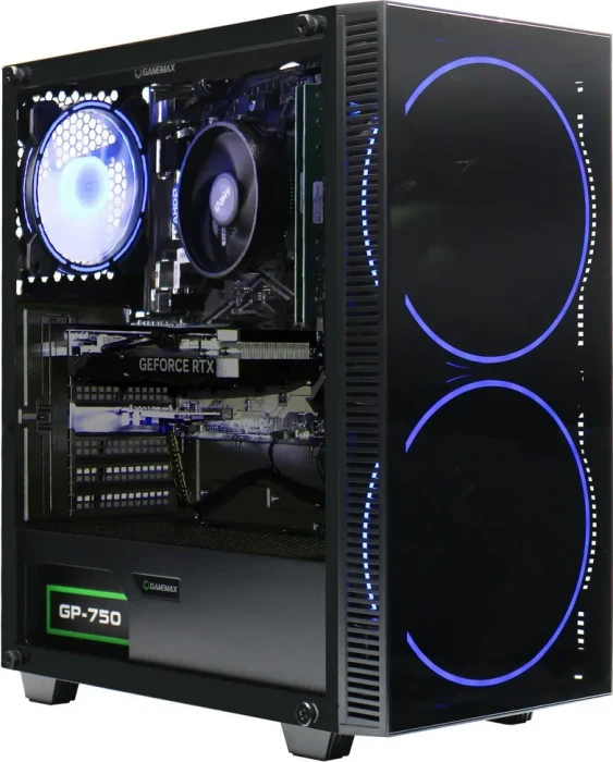Hyrican Gamemax Black Hole 7189, Ryzen 5 7600X3D, 32GB RAM, 1TB SSD, GeForce RTX 4070