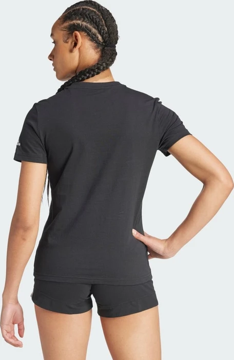 adidas Loungewear Essentials Slim Logo T-Shirt kurzarm schwarz/weiß (Damen)
