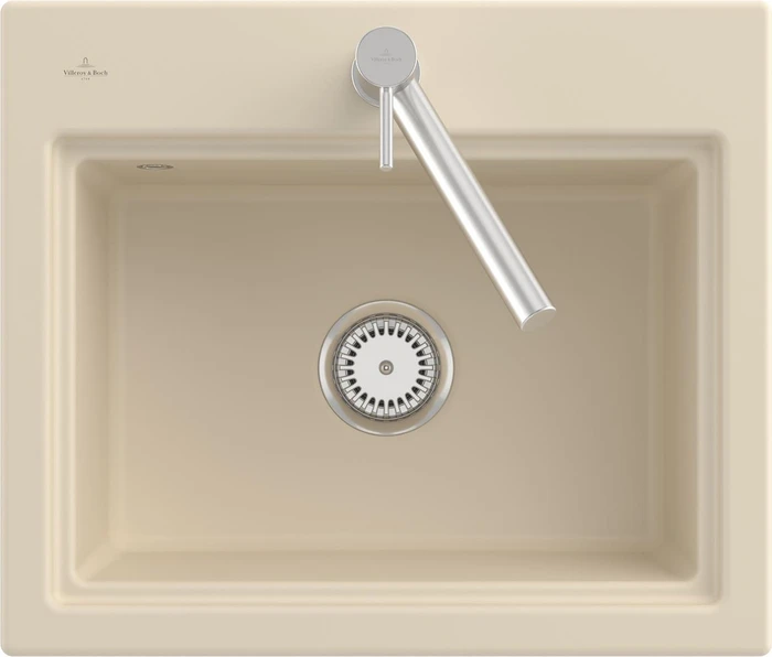 Villeroy & Boch Subway Style 60 S Einbau Becken mittig ivory