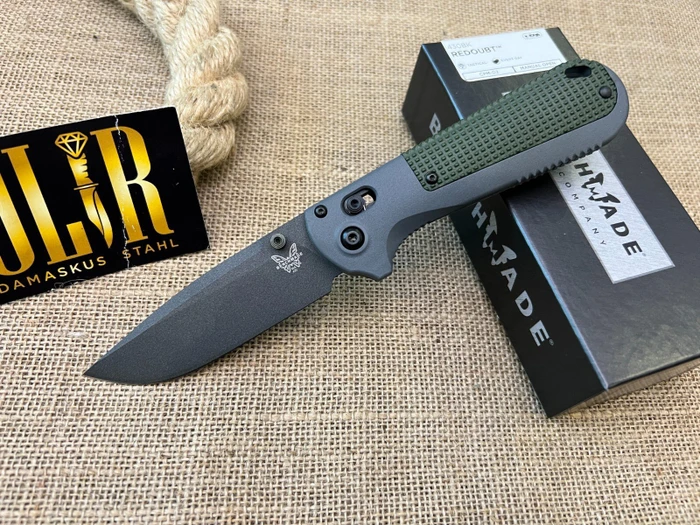 Benchmade Redoubt Taschenmesser schwarz/grün