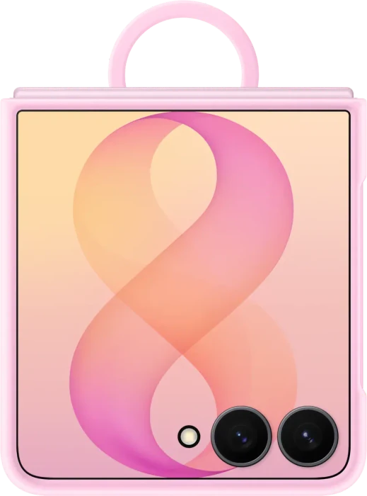Samsung Silicone Ring Magnet Case für Galaxy Z Flip8 pink