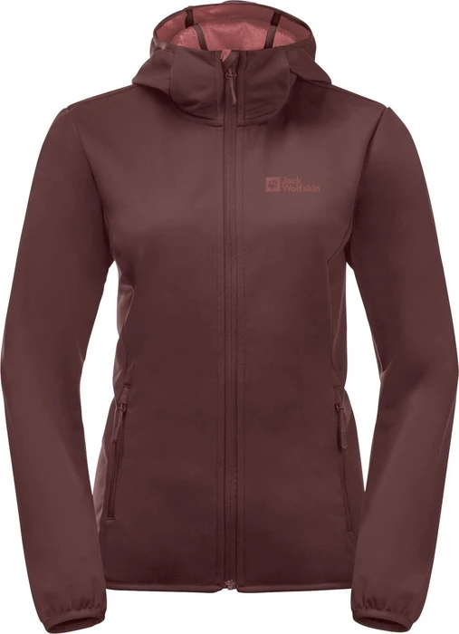 Jack Wolfskin Windhain Hoody Funktionsjacke dark maroon (Damen)