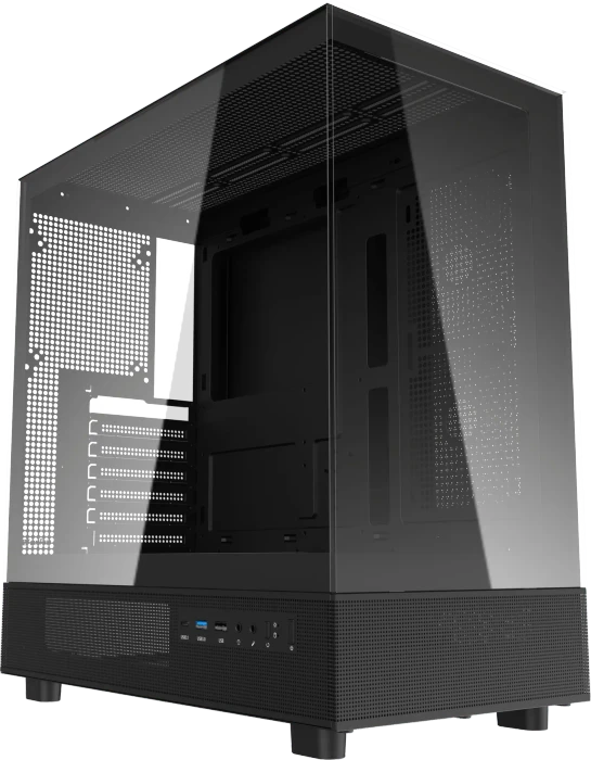 DarkFlash DPX90 Black, Glasfenster