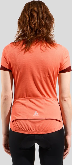Odlo Essentials Trikot kurzarm living coral/spiced apple (Damen)