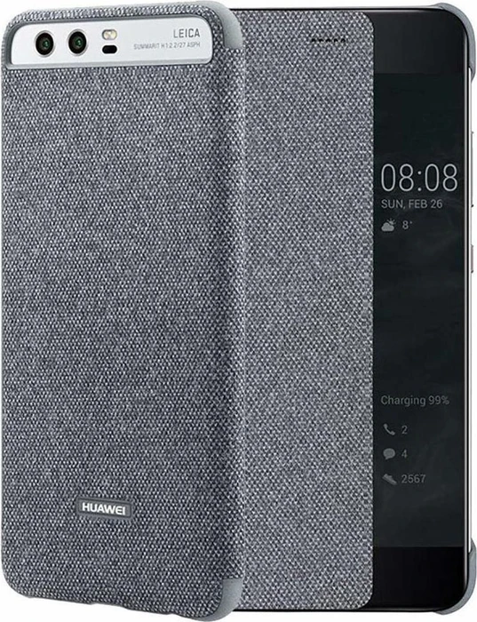 Huawei View Flip Cover für P10 hellgrau