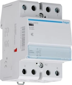 Hager Installationsschütz brummfrei 40A 2 Schließer 230V