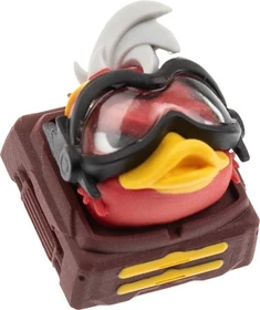 Ducky x Hot Keys Project Ducky League Keycap Super Hero - Rocket, Kunstharz (Resin), gelb/rot, 1 Taste