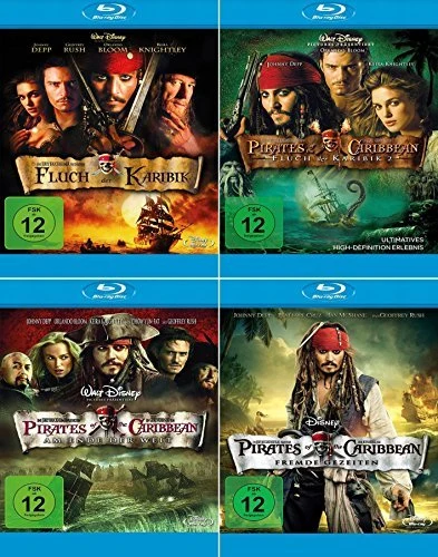 Fluch der Karibik 1-4 (Blu-ray)