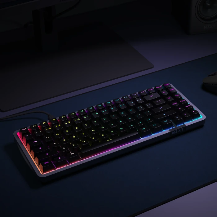 NZXT Function Elite MiniTKL, matt schwarz, LEDs RGB, hot-swap, NZXT Magnetic, USB, UK