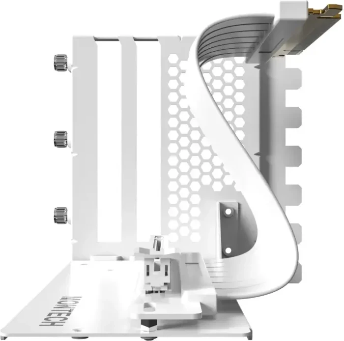Montech Riser Card Vertical GPU Mounting Kit, gewinkelt, PCIe 5.0, 200mm, weiß