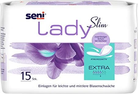 Seni Lady Slim Extra Hygieneeinlage, 15 Stück