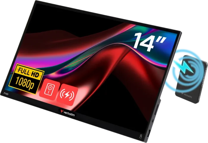 Verbatim Tragbarer Touchscreen Monitor Light, 14"