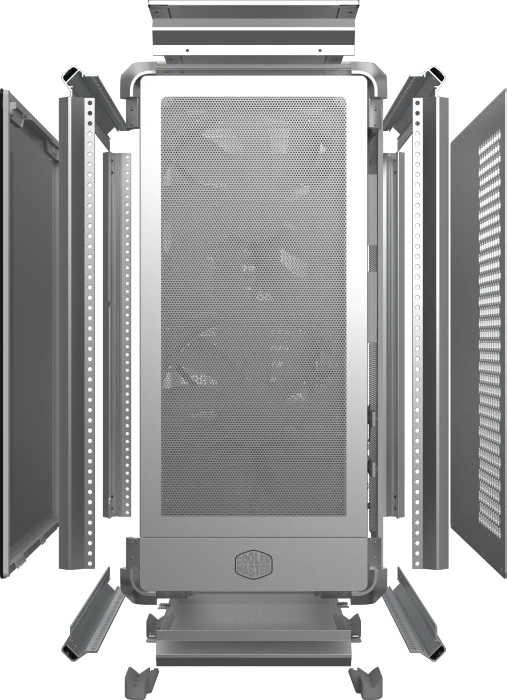 Cooler Master MasterFrame 600 Mesh, silber, Glasfenster