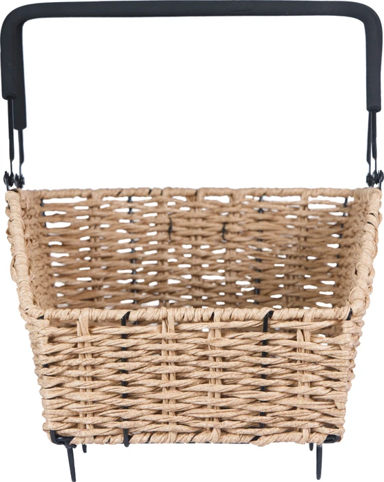 Basil Cento Rattan Look Multi Fahrradkorb braun