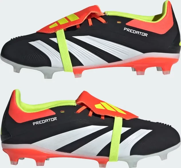 adidas Predator Elite Fold-Over Tongue FG core black/cloud white/solar red (Junior)